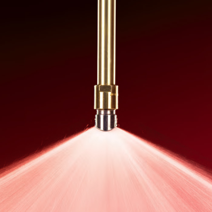 nozzle for continuous casting spraying water