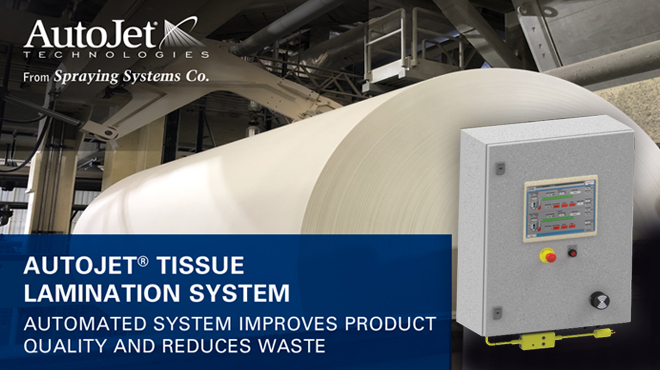 AutoJet Tissue Lamination System, Bulletin B648 | 斯普瑞喷雾喷嘴喷枪喷淋杆