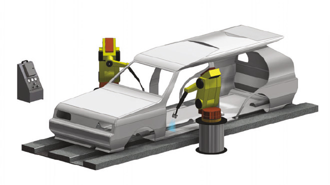 Auto manufacturing spray application
