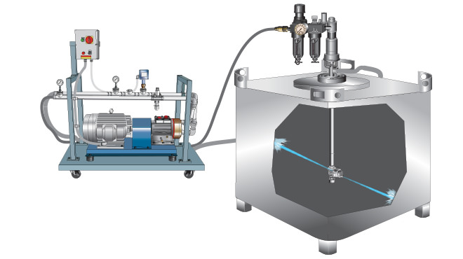Tote tank cleaning system