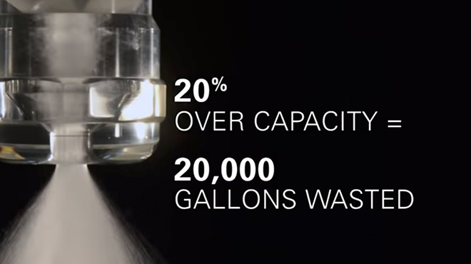 Over capacity leads to gallons wasted